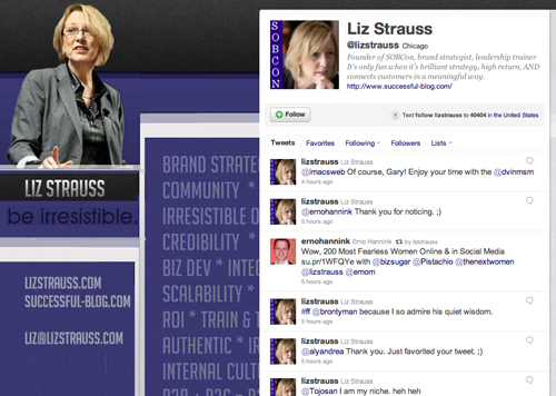 LizStraussTwitter Liz Strauss on Twitter