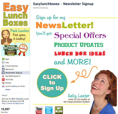 EasyLunchboxes Facebook page EasyLunchboxes Facebook page