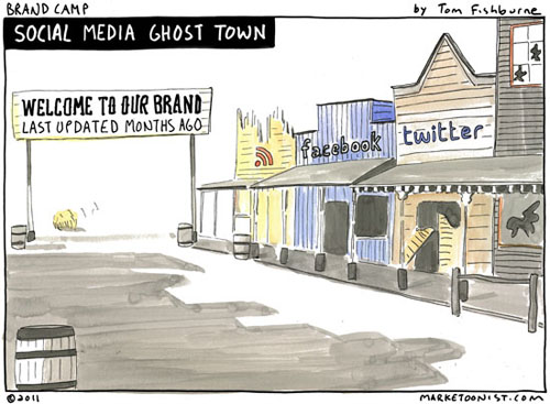Social media ghost town Social media ghost town
