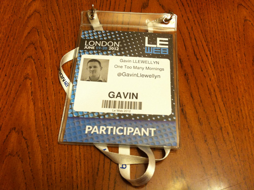 Gavin Llewellyn at LeWeb London 2012 Gavin Llewellyn at LeWeb London 2012